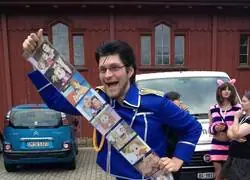 Cosplay de un padre orgulloso