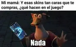 Las skins no hacen nada