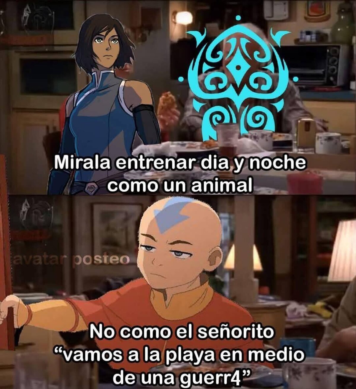 Korra, más responsalbe que Aang
