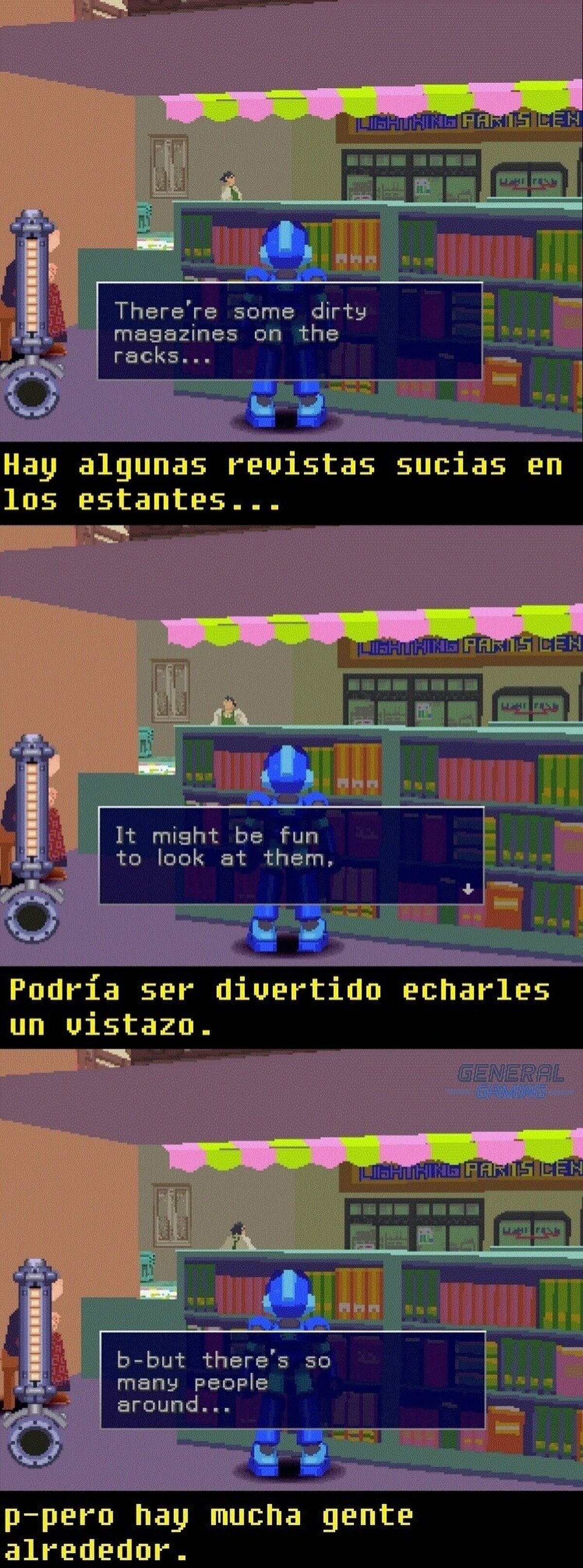 Megaman sí que es discreto