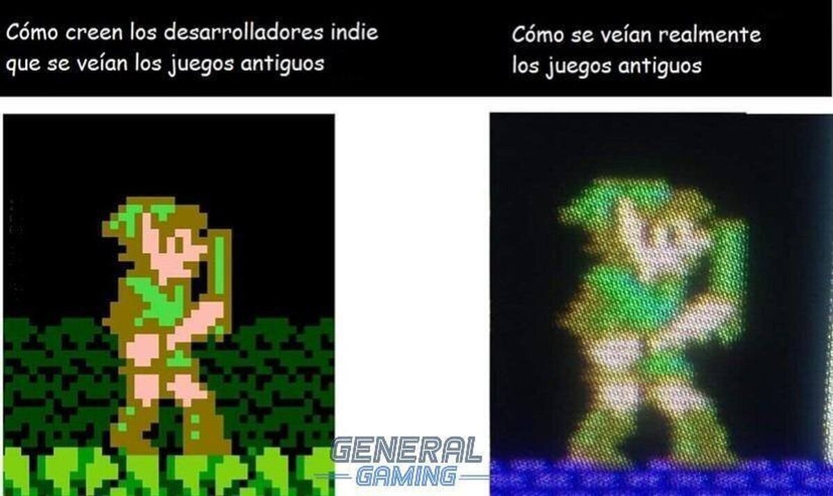 Tal cosa como el "pixelar" no existía con la TV de tubos