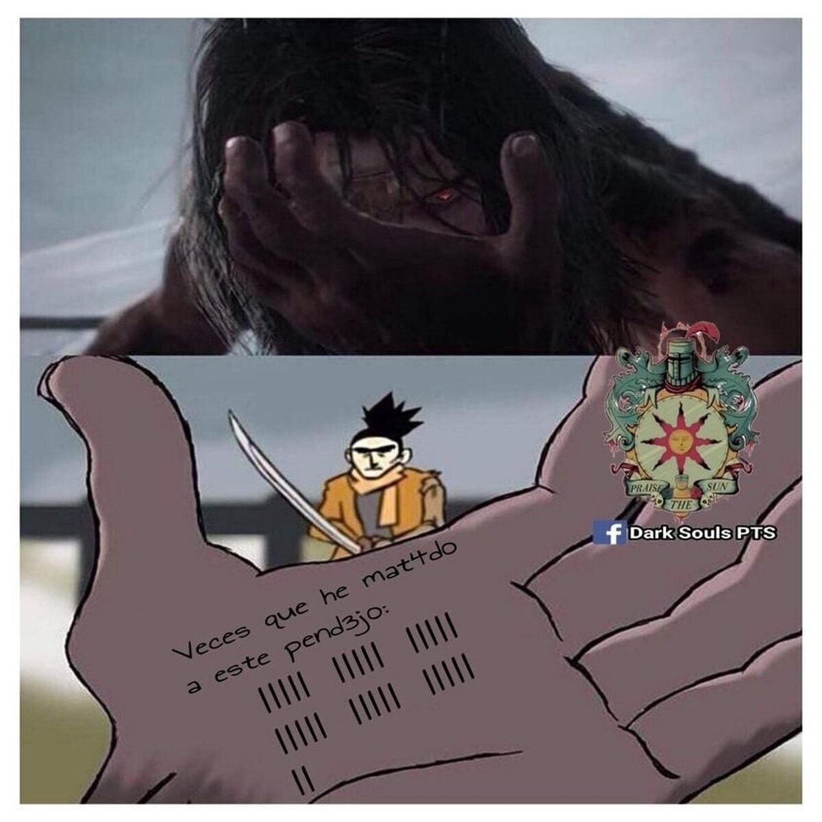 Genichiro jugando al Ninja Fruit
