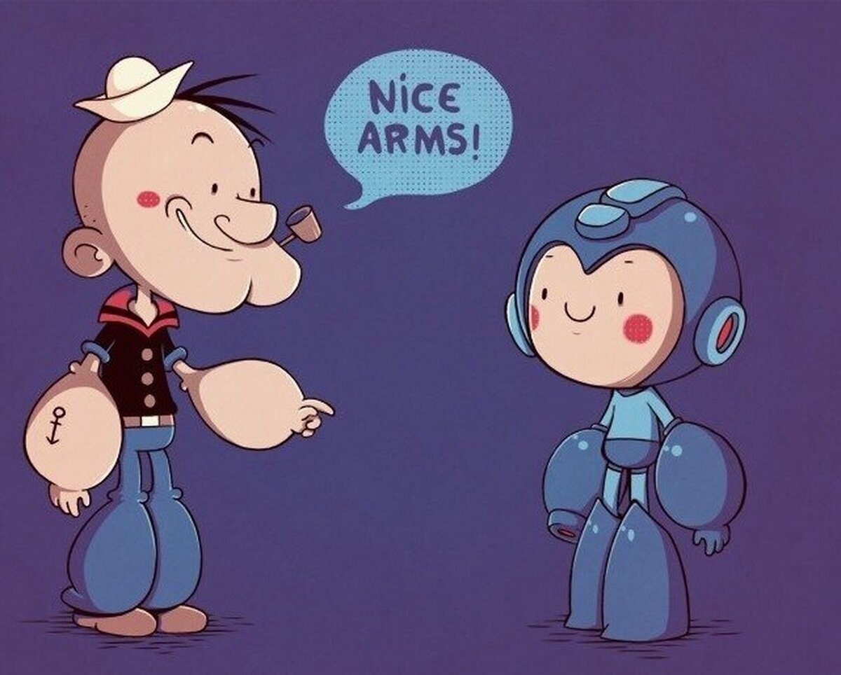 Brazos de hombre fuerte