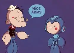 Brazos de hombre fuerte