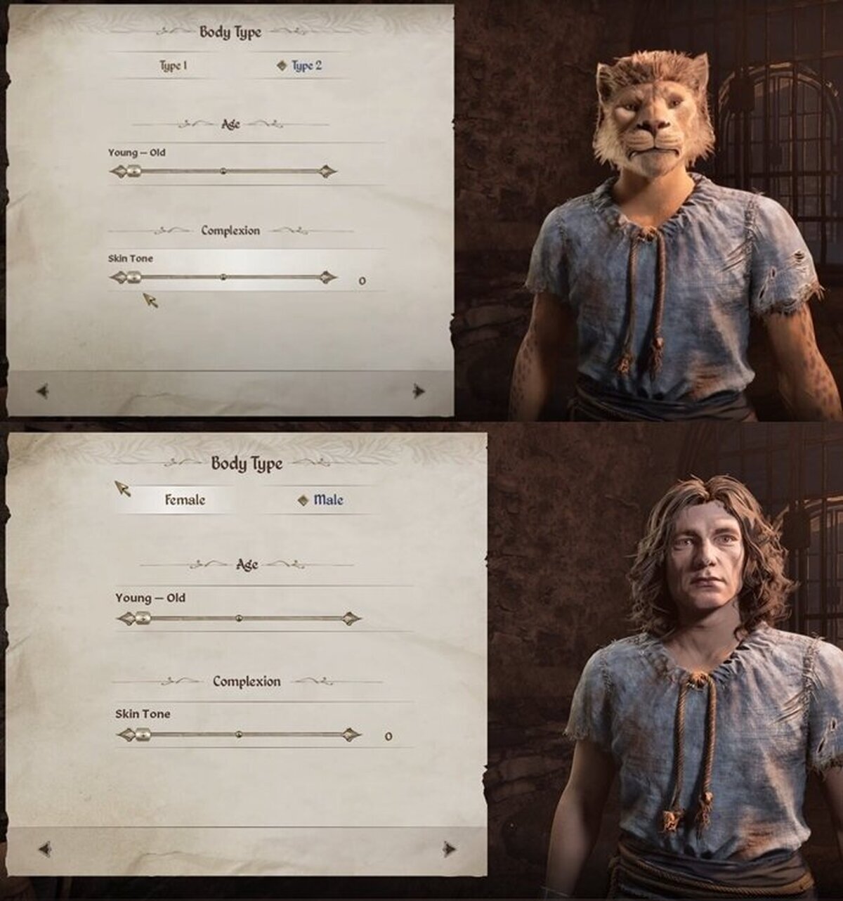 El creador de personajes de Oblivion elimina los 'géneros' y provoca salseo... y mods