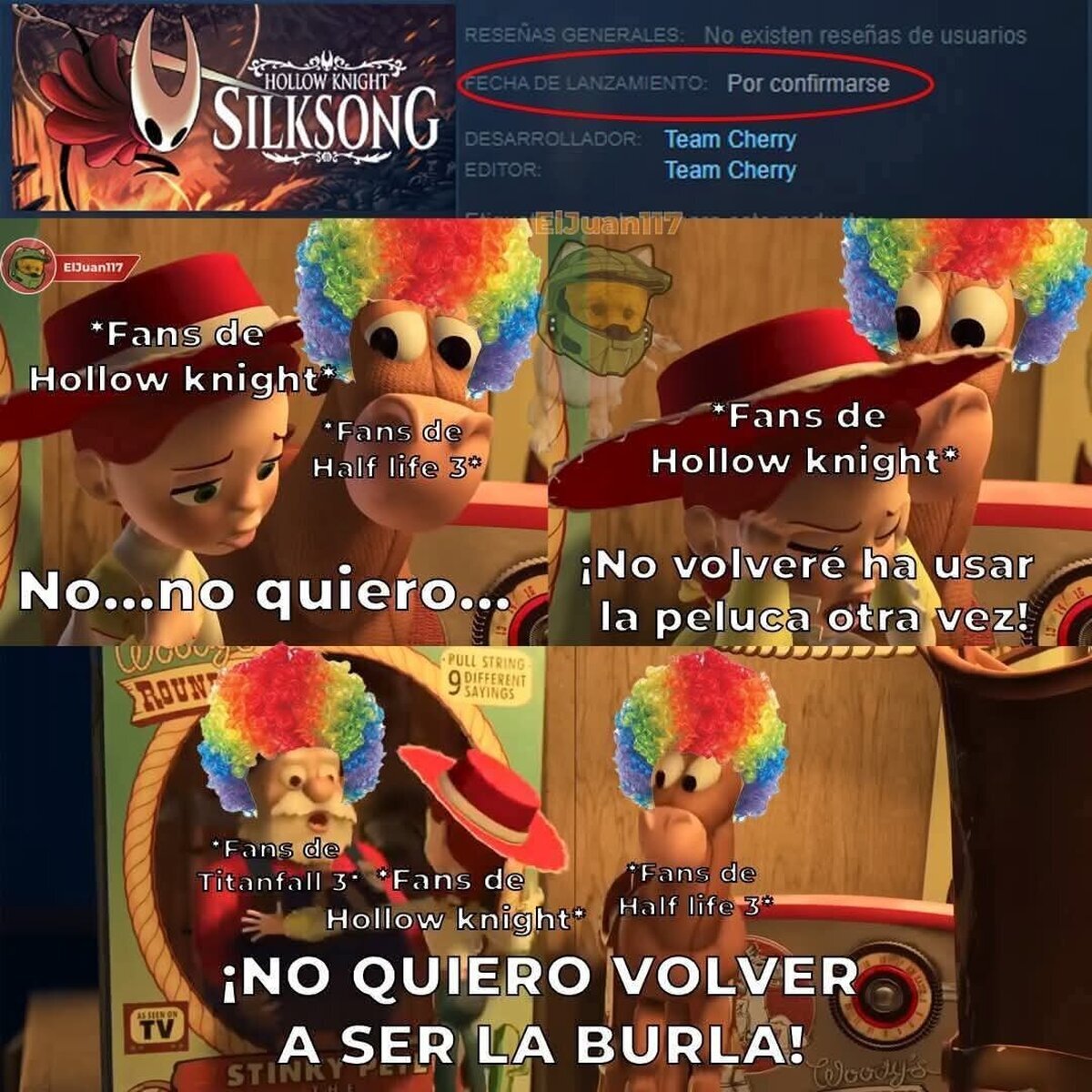 No esa maldita peluca