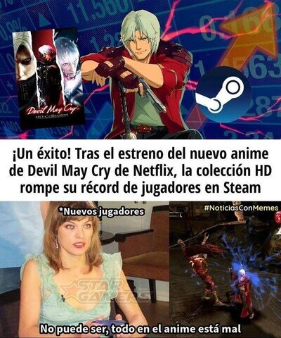 Un fen&oacute;meno que ocurrir&aacute; con Devil May Cry