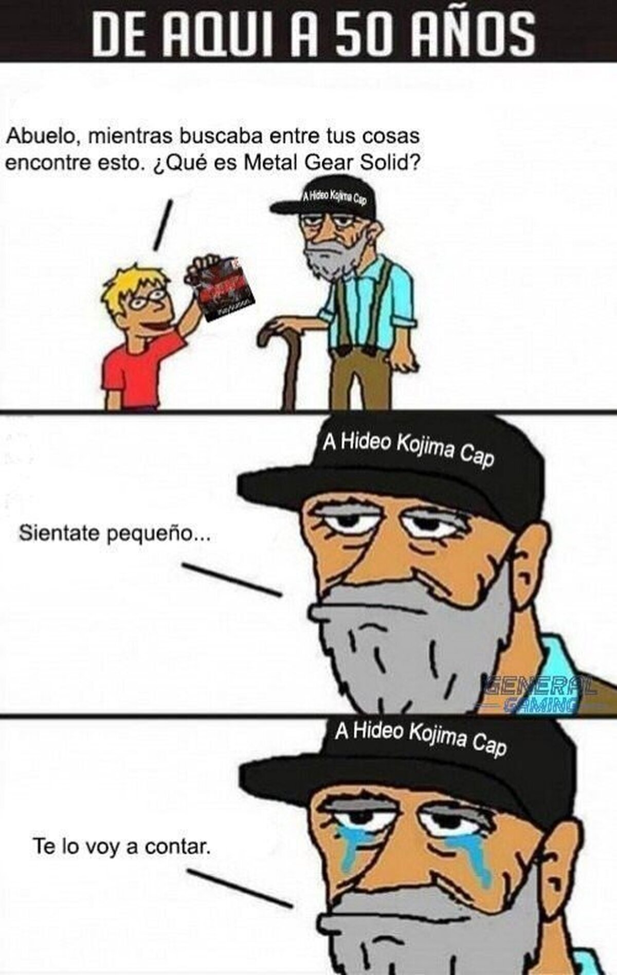 Un fan de Kojima con su nieto