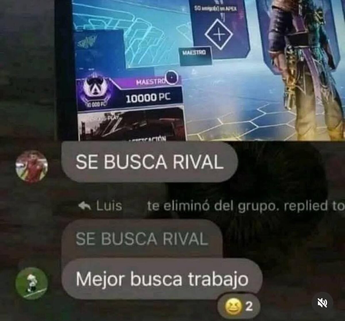 Ese fue un golpe bajo