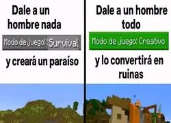 Aplica en la vida como en el Minecraft