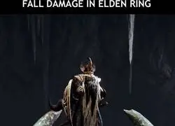 El da&ntilde;o por caida de Elden Ring vs Dark Souls