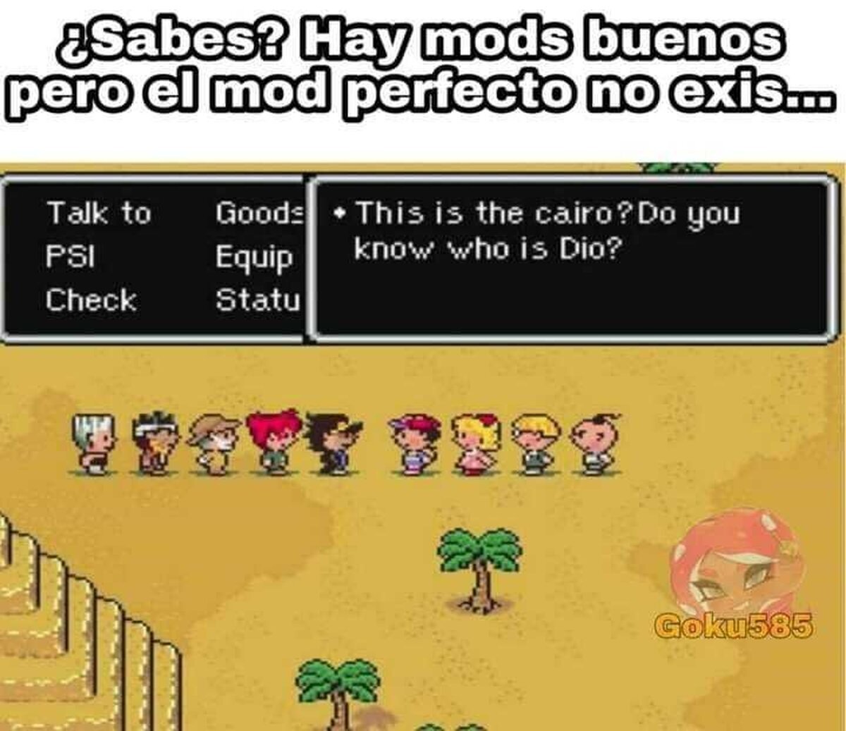 No esperaba ver una jojo-referencia en Earthbound