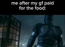 Cuando es mi novia la que paga por la cena: