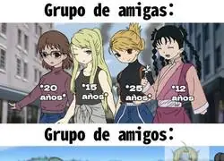 No es muy selecto mi grupo de amigos