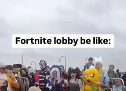Lo random que se vuelven los lobbys de Fortnite
