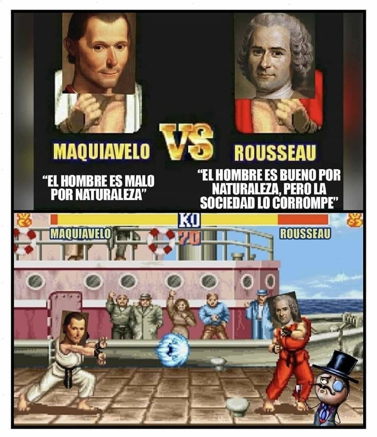 Estas eran las riñas de antes