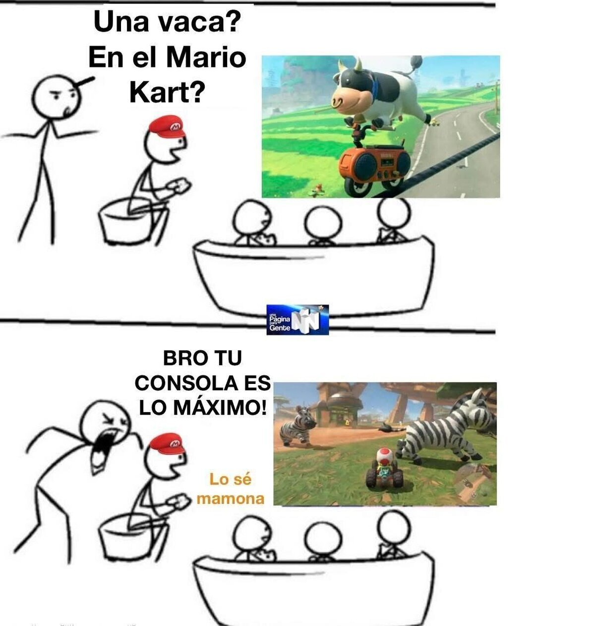 ¡Y conduciendo una grabadora!
