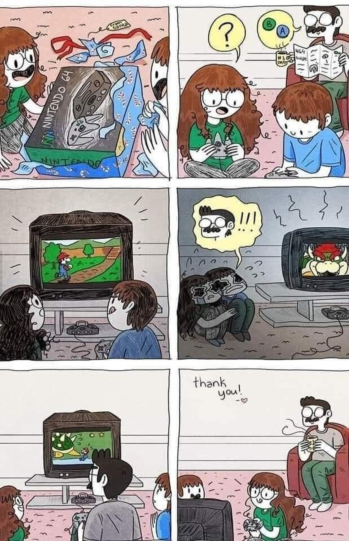 Gracias por la ayuda, papá