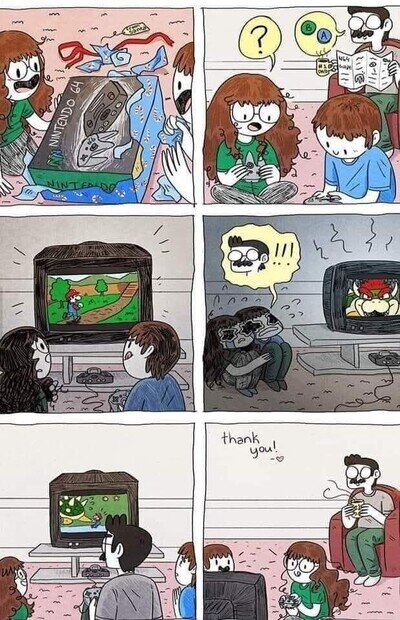 Gracias por la ayuda, papá