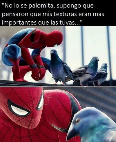 Justicia con las palomas de Spiderman