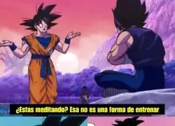 Cuando Goku sol&iacute;a meditar