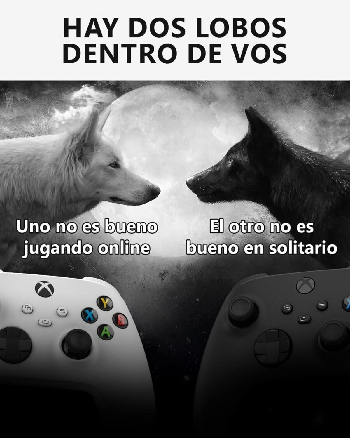 Dos lobos viven en mi