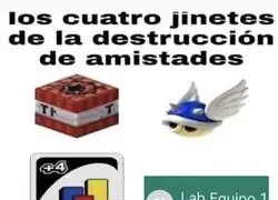 Los destructores de amistad