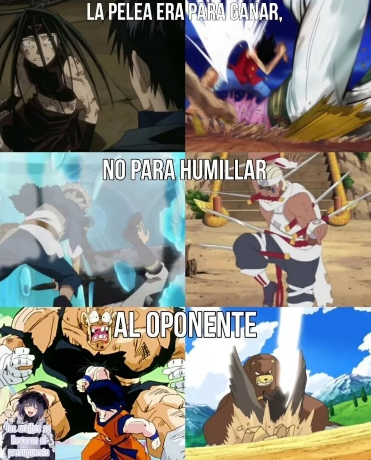 Las derrotas más humillantes del anime