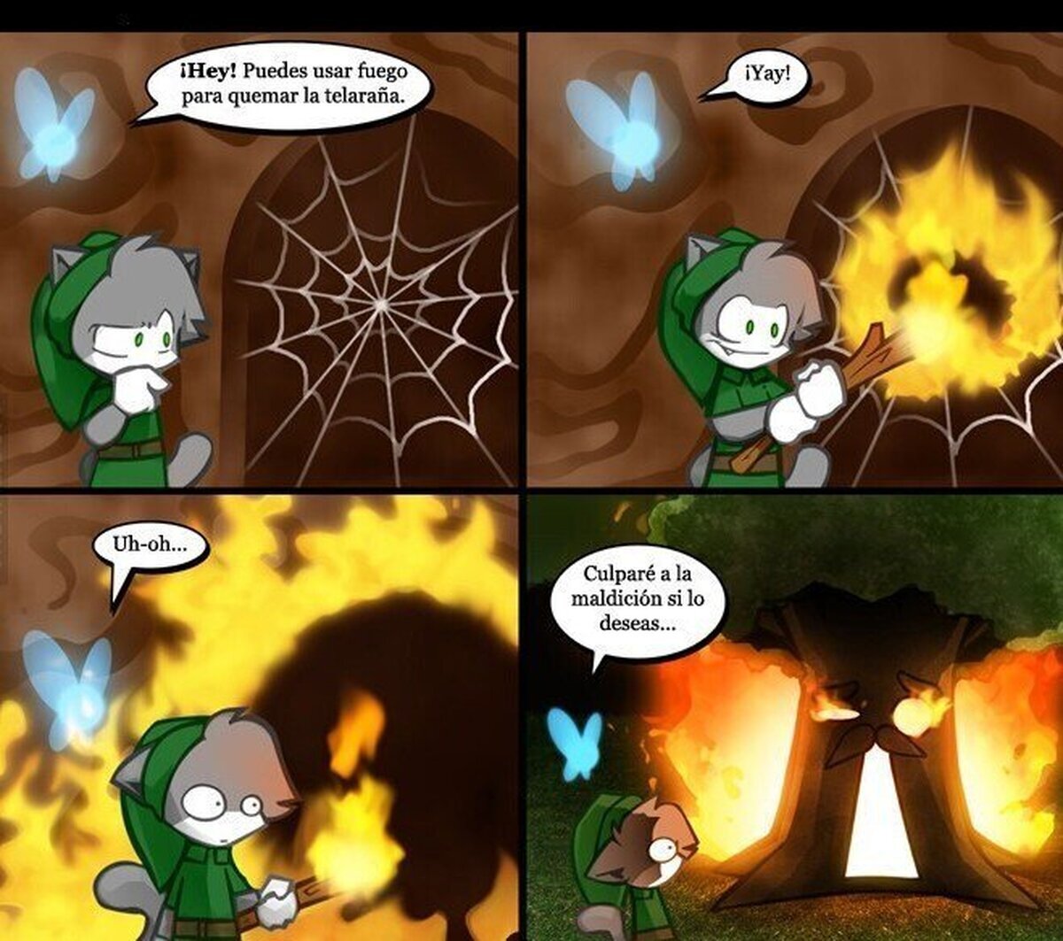 Qué peligro era ese fuego dentro del arbol