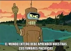 Cuando Bender explic&oacute; la actualidad de la sociedad en una frase
