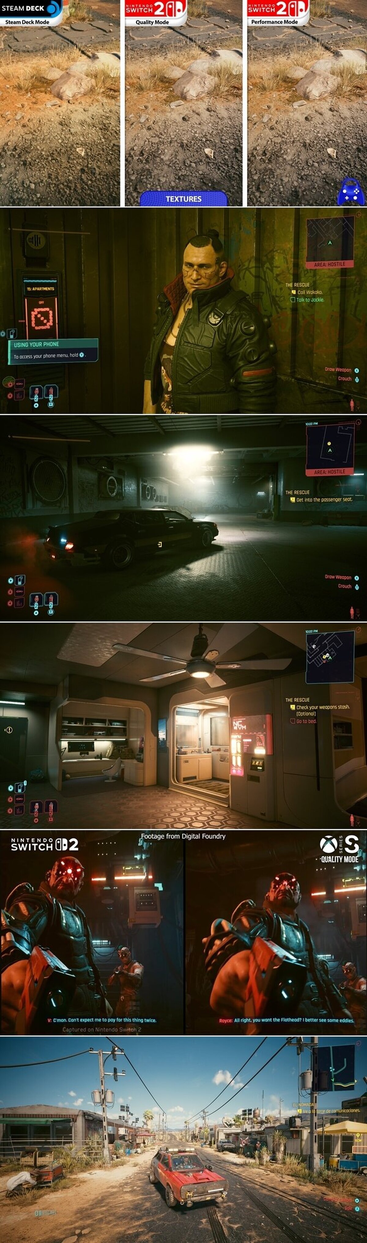 Más que a la altura: La Switch 2 sorprende con el increíble rendimiento de Cyberpunk 2077
