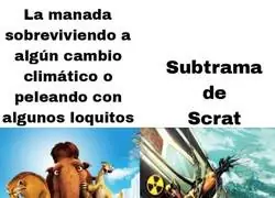 Ice Age ten&iacute;a dos lineas emocionantes