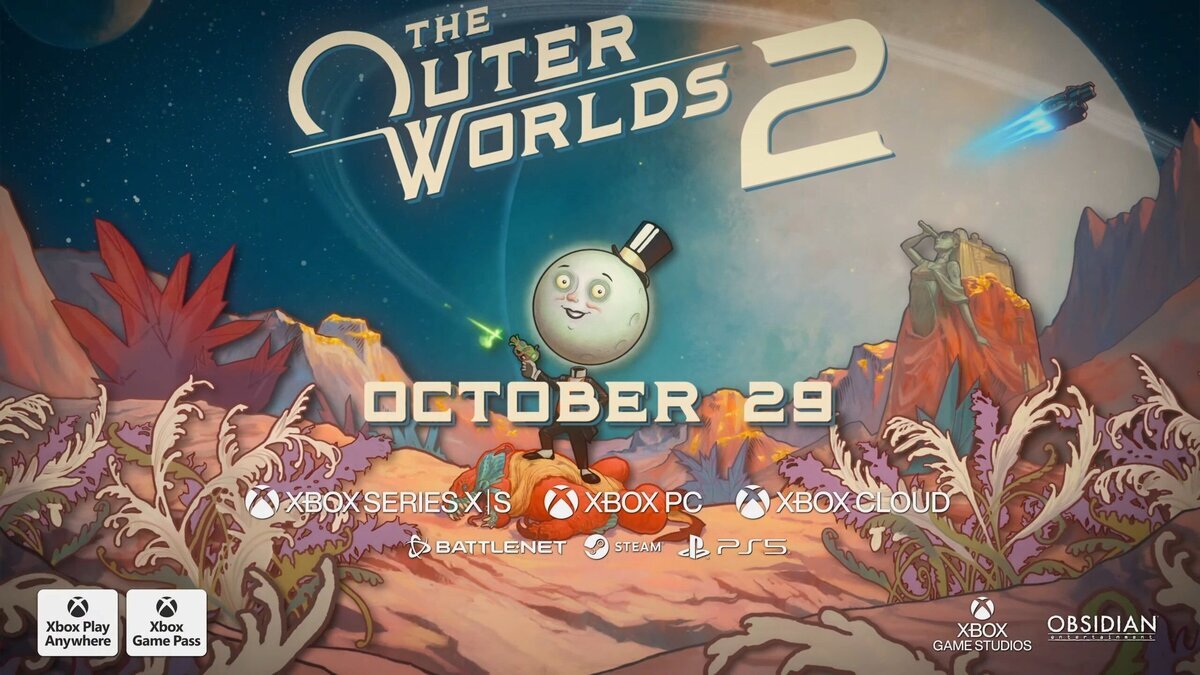 Anuncio oficial de The Outer Worlds 2: Llegará en octubre