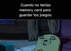 La dura vida de los que no ten&iacute;an memory card