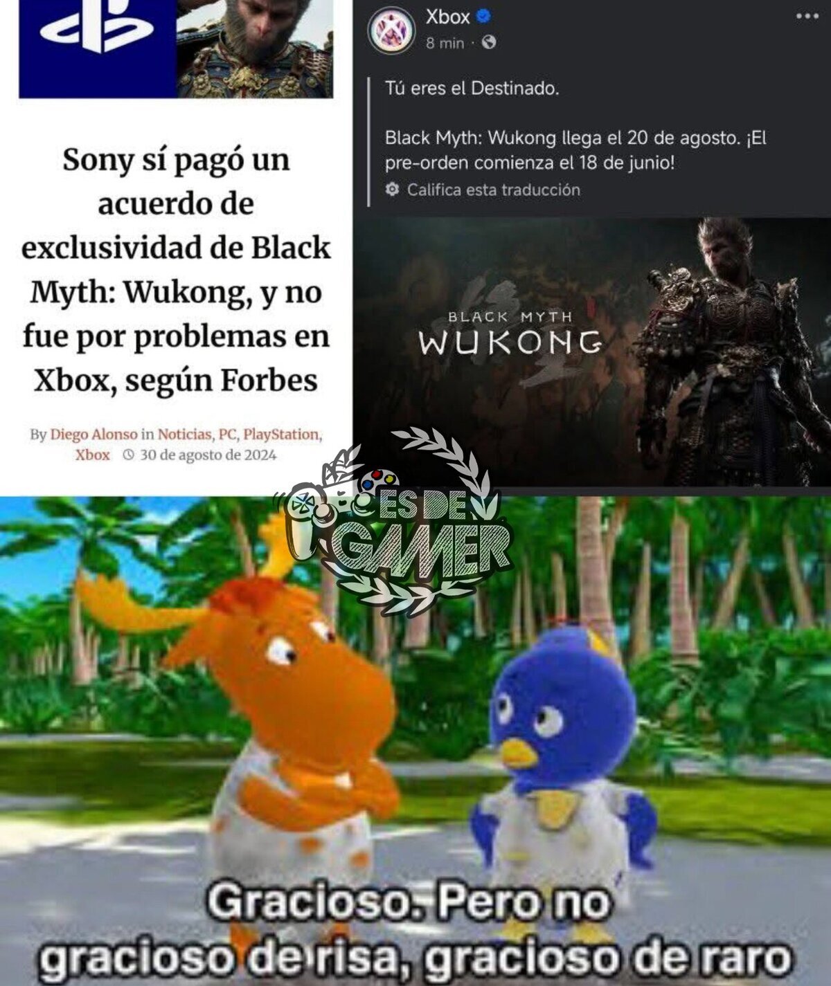 La novela de Wukong como exclusivo de Sony