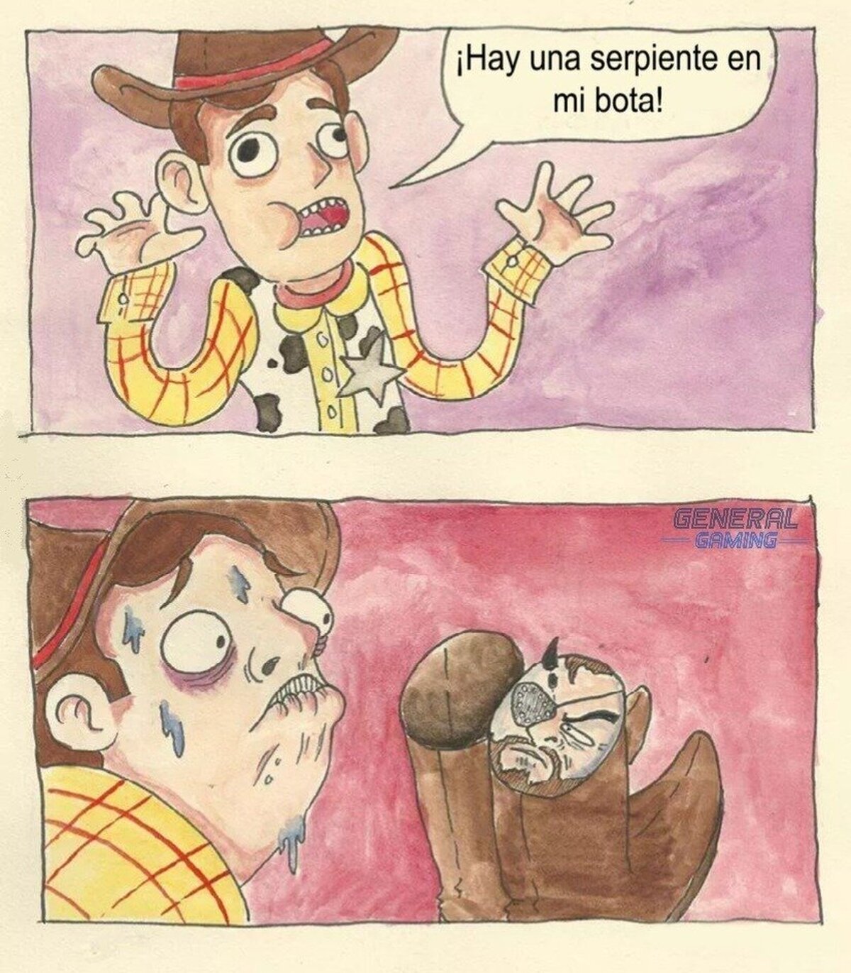 Una serpiente muy sólida