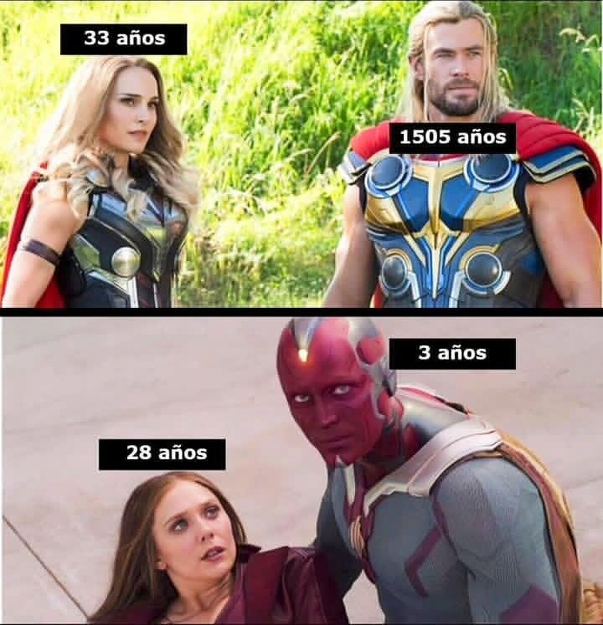 Con las edades visibles es todo muy raro...