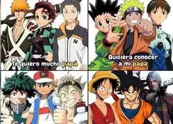 La figura paterna en algunos animes