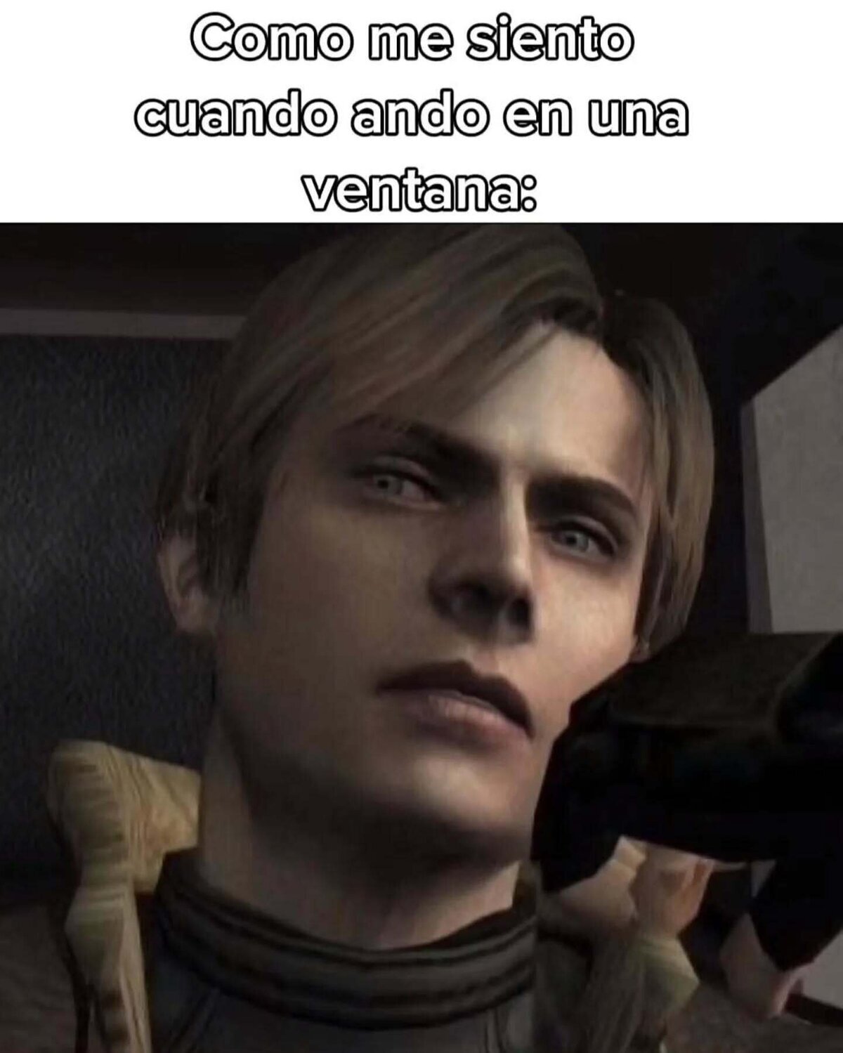 No tan guapo, pero con la misma pose
