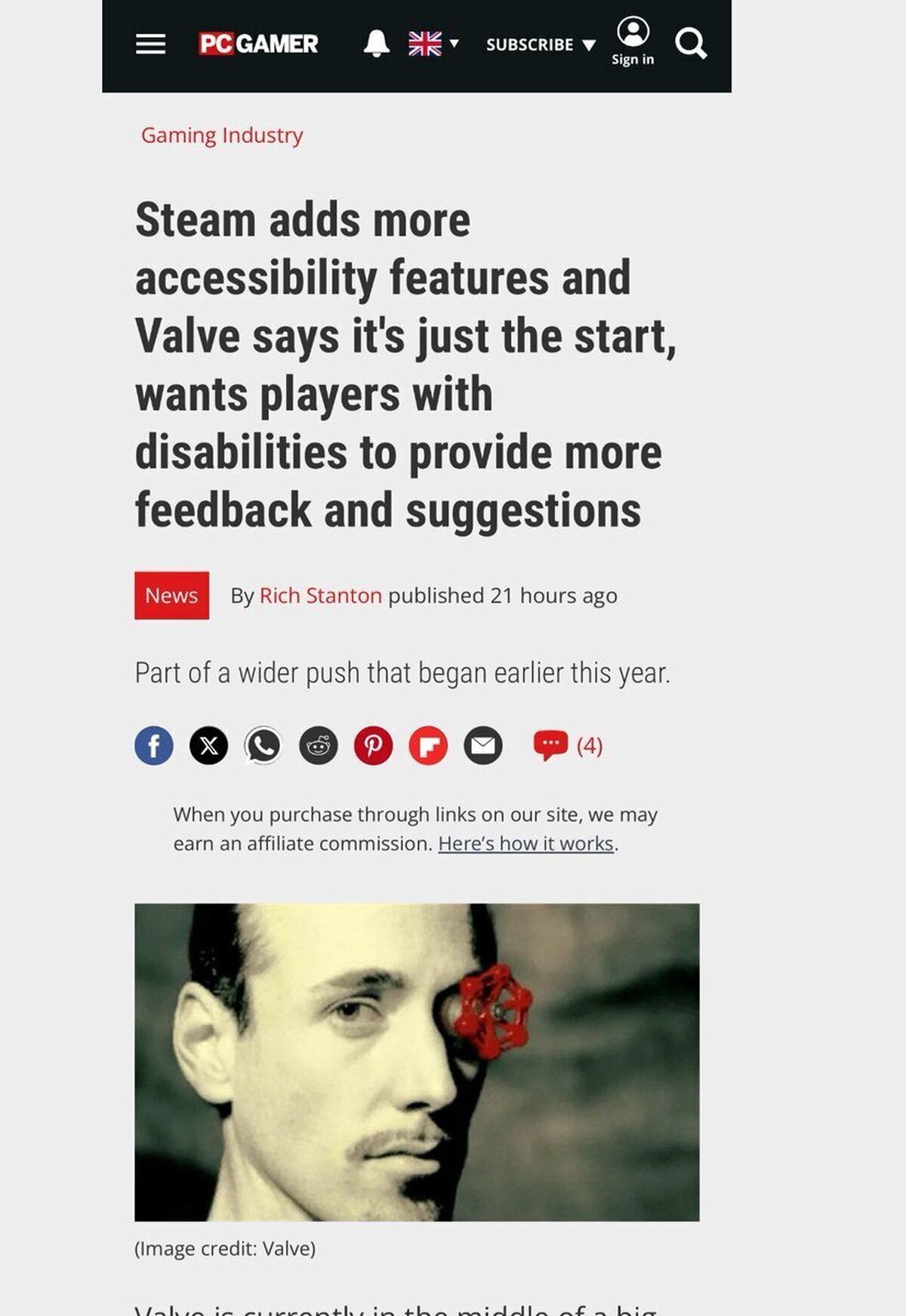 Steam pide consejos a jugadores con discapacidades para hacer sus juegos más accesibles