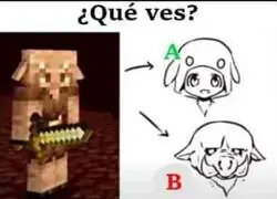 Ese sprite de Minecraft me descoloca