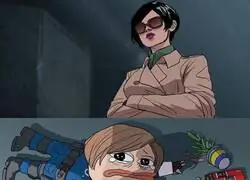 Ada conociendo a Leon por primera vez