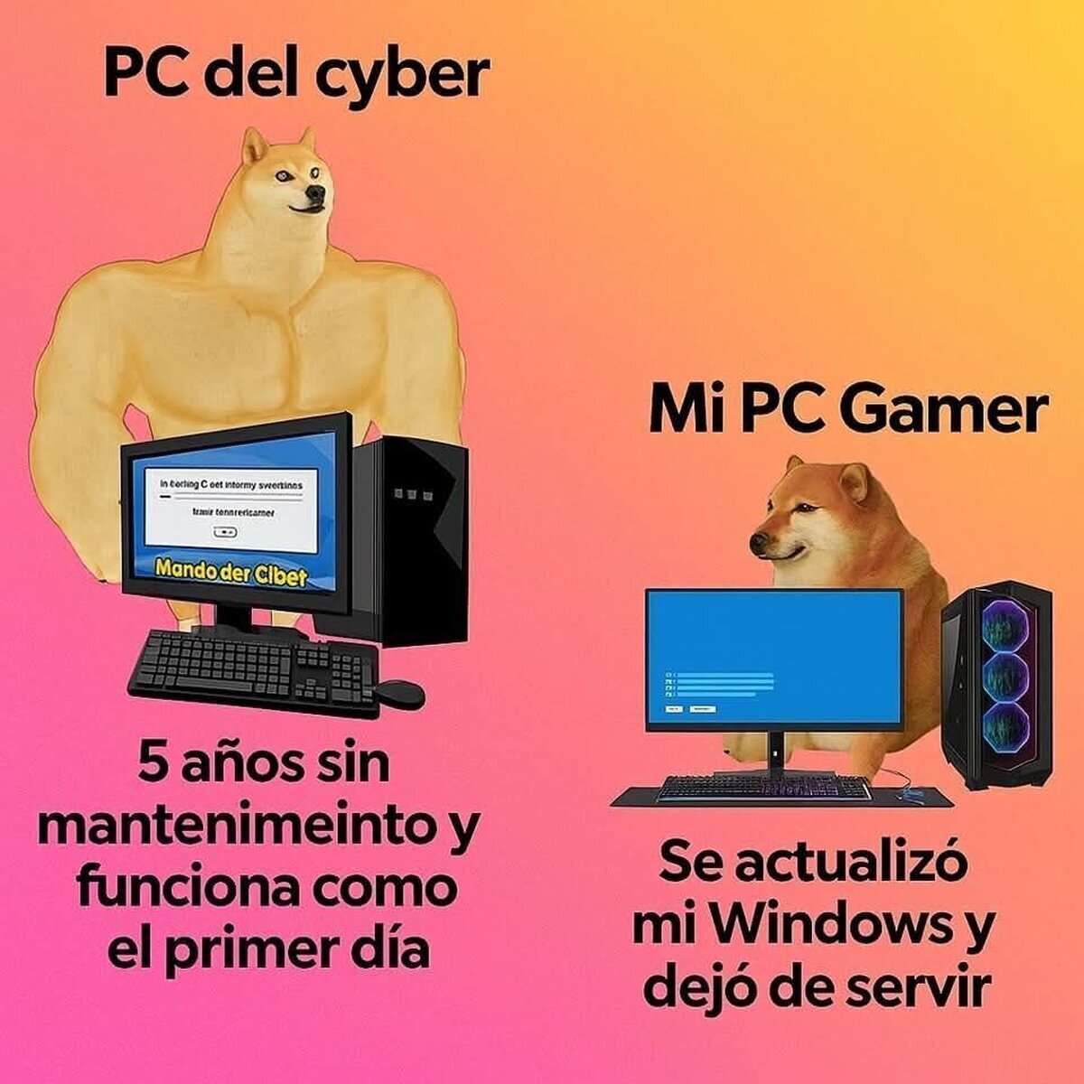 Eran tremendas máquinas