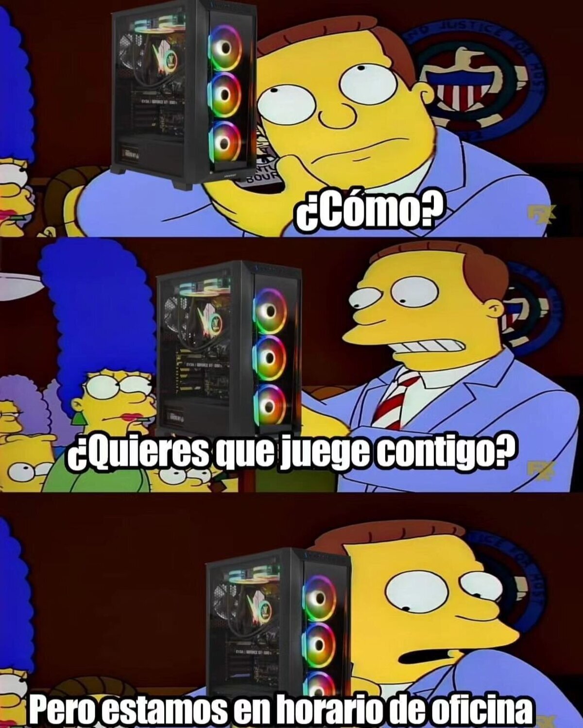 ¿Quien tiene semejante PC en el trabajo?