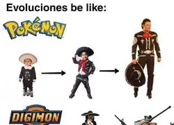 Las evoluciones de Digimon