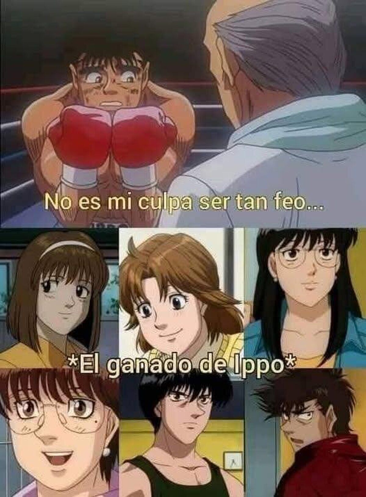 Hajime no Ippo tiene gente fea de coj*nes