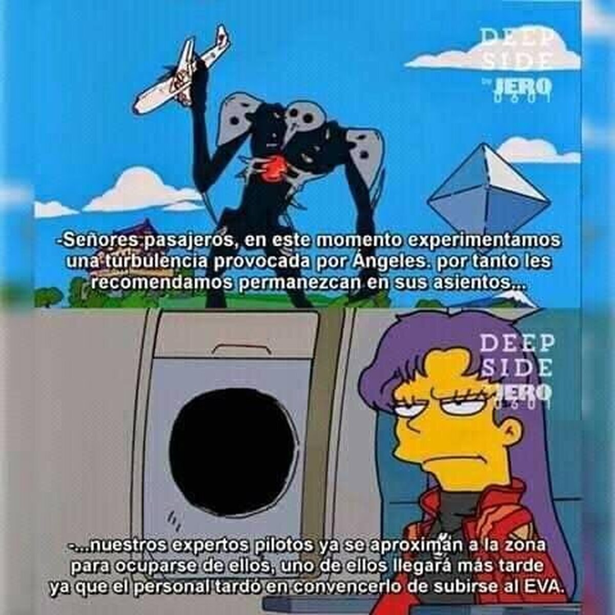Siempre me jodió que en Evangelion todo dependiera de un niñato edgy, depresivo y patético