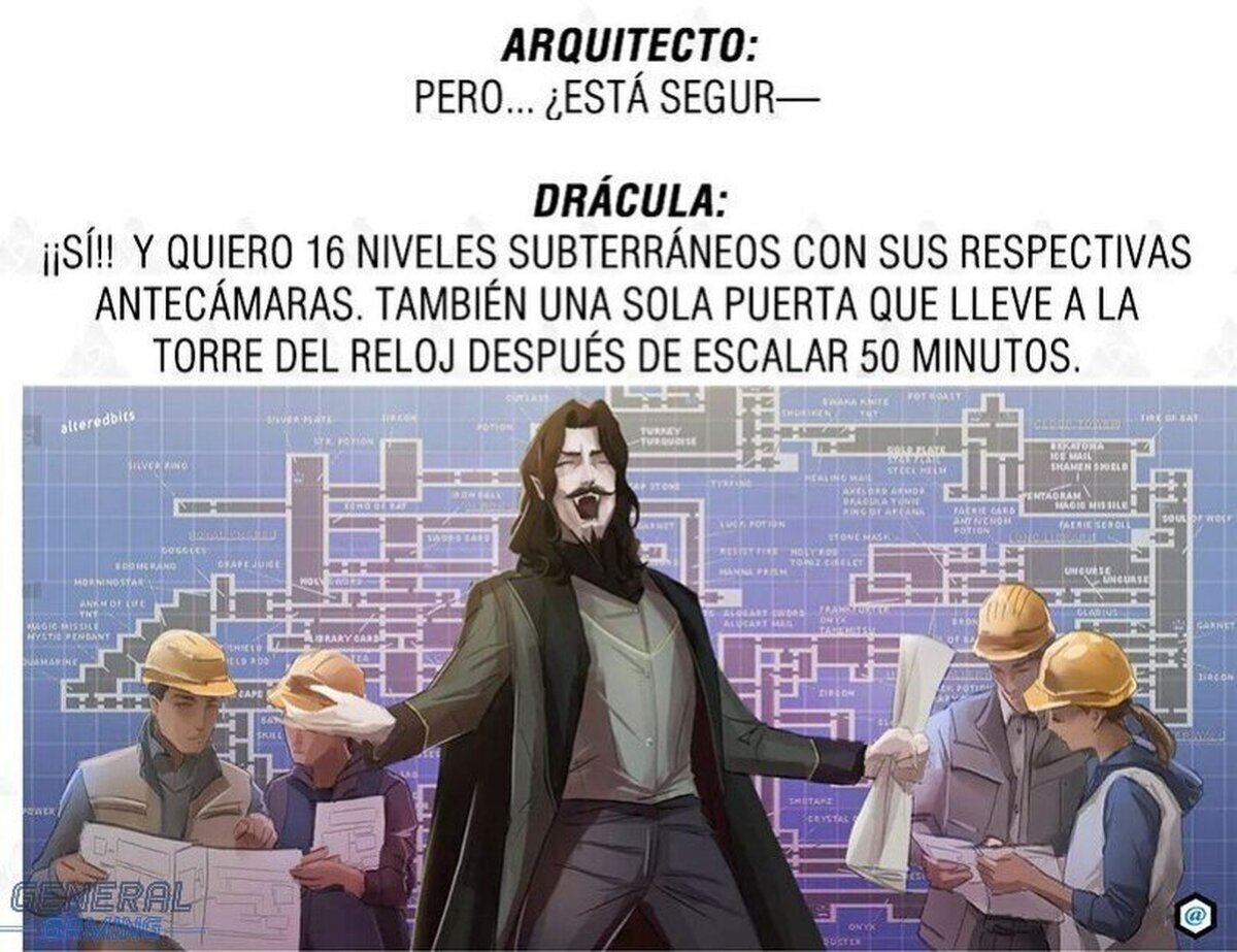 Vaya lio construir los niveles de Castlevania