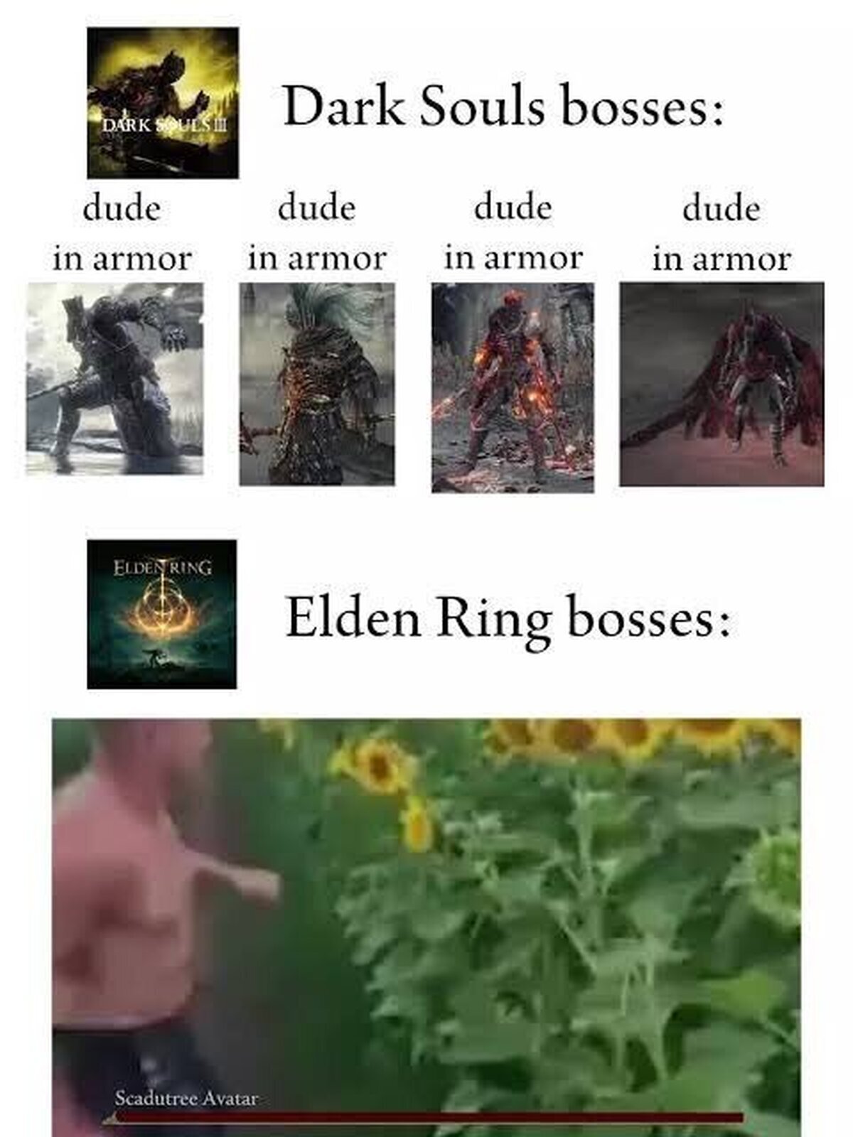 En Elden Ring combatimos contra un girasol, literalmente