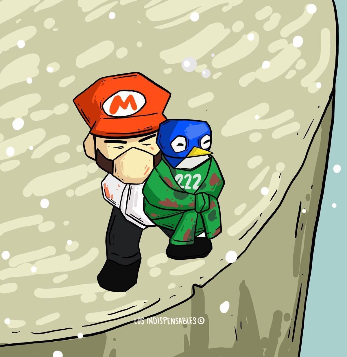 Si Mario llegaba a la ronda final de Squid Games...